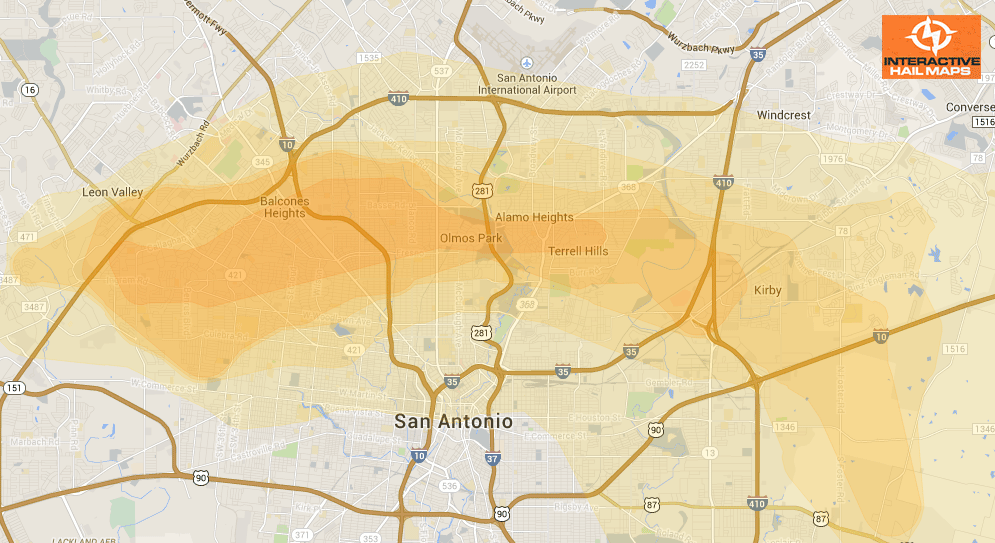 Hail-Map-San-Antonio-Texas-February-3-2012