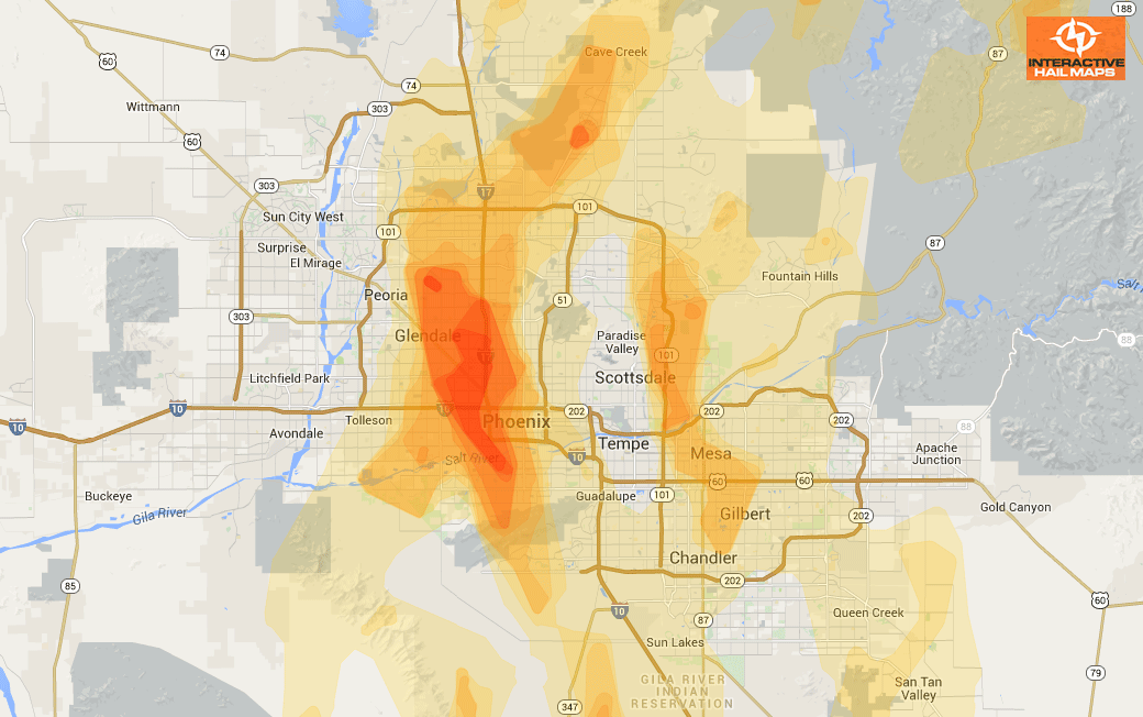 Hail-Map-Phoenix-AZ-October-5-2010